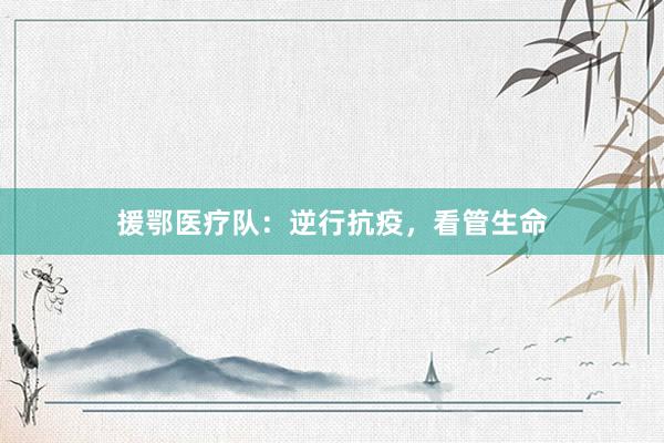 援鄂医疗队：逆行抗疫，看管生命